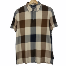 Load image into Gallery viewer, Aquascutum Block Check Short Sleeved Polo - Medium (M) PTP 20.5"