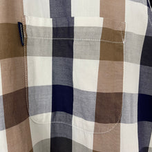 Load image into Gallery viewer, Aquascutum Block Check Short Sleeved Shirt - Medium (M) PTP 23.5"