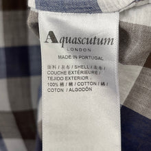 Load image into Gallery viewer, Aquascutum Block Check Short Sleeved Shirt - Small (S) PTP 20"
