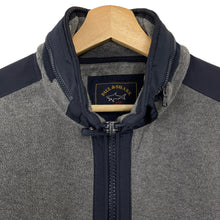 Load image into Gallery viewer, Paul and Shark Grey Zip Up Fleece Track Top - Extra Large (XL) PTP 26"