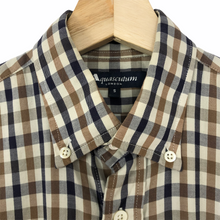 Load image into Gallery viewer, Aquascutum House Check Short Sleeved Shirt - Small (S) PTP 18.5"