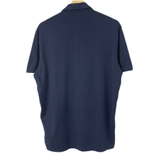 Load image into Gallery viewer, Aquascutum Navy / Check Short Sleeved Polo - Medium (M) PTP 21.5"