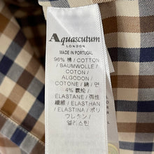 Load image into Gallery viewer, Aquascutum House Check Short Sleeved Shirt - Large (L) PTP 21"