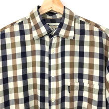 Load image into Gallery viewer, Aquascutum Block Check Short Sleeved Shirt - Medium (M) PTP 24"