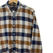 Load image into Gallery viewer, Aquascutum Block Check Flannel Long Sleeved Shirt - Large (L) PTP 21.5"