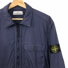 Load image into Gallery viewer, Stone Island Purple Zip Up Overshirt - Large (L) PTP 20.5"