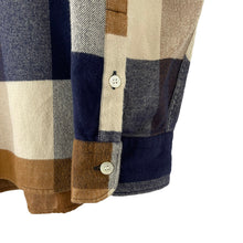 Load image into Gallery viewer, Aquascutum Block Check Flannel Long Sleeved Shirt - Large (L) PTP 21.75"