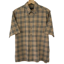 Load image into Gallery viewer, Burberry Nova Check Short Sleeved Shirt - Medium (M) PTP 22"