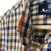 Load image into Gallery viewer, Aquascutum House Check Short Sleeved Shirt - Small (S) PTP 20"