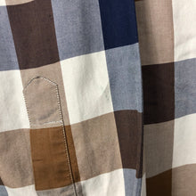 Load image into Gallery viewer, Aquascutum Block Check Long Sleeved Shirt - Medium (M) PTP 20.75"