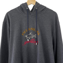 Load image into Gallery viewer, Paul and Shark Grey Embroidered Logo Hoody - Triple Extra Large (XXXL) PTP 24.5"