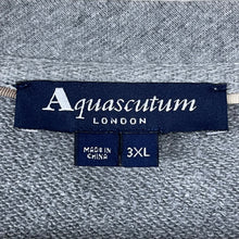 Load image into Gallery viewer, Aquascutum Grey Crew Neck Logo Sweater - Triple Extra Large (XXXL) PTP 26"