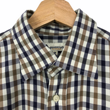 Load image into Gallery viewer, Aquascutum House Check Short Sleeved Shirt - Medium (M) PTP 24"
