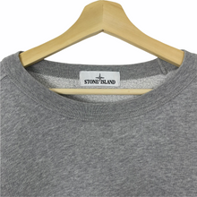 Load image into Gallery viewer, Stone Island Grey Crew Neck Logo Sweater - Triple Extra Large (XXXL) PTP 29.75"