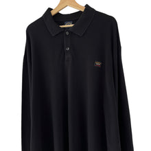 Load image into Gallery viewer, Paul and Shark Black Long Sleeved Polo - Five Extra Large (5XL) PTP 30.25"