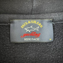 Load image into Gallery viewer, Paul and Shark Navy Embroidered Logo Hoody - Medium (M) PTP 20.75"