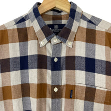 Load image into Gallery viewer, Aquascutum Block Check Flannel Long Sleeved Shirt - Large (L) PTP 21.5"