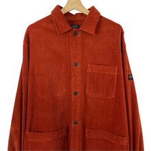 Load image into Gallery viewer, Paul and Shark Orange Amber Multi Pocket Corduroy Overshirt - Double Extra Large (XXL) PTP 27"