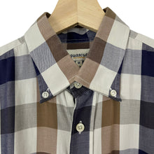 Load image into Gallery viewer, Aquascutum Block Check Short Sleeved Shirt - Medium (M) PTP 23.5"
