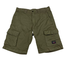 Load image into Gallery viewer, Paul and Shark Khaki Bermuda Cargo Shorts - W 32"