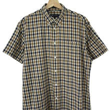 Load image into Gallery viewer, Aquascutum House Check Short Sleeved Shirt - Large (L) PTP 23.5"