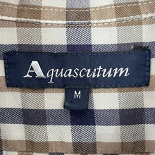 Load image into Gallery viewer, Aquascutum House Check Short Sleeved Shirt - Medium (M) PTP 21.75"