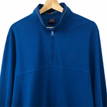 Load image into Gallery viewer, Paul and Shark Blue Half Zip Pullover Sweater - Extra Large (XL) PTP 23"