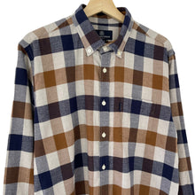 Load image into Gallery viewer, Aquascutum Block Check Flannel Long Sleeved Shirt - Extra Large (XL) PTP 23"
