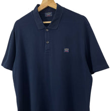 Load image into Gallery viewer, Paul and Shark Navy Short Sleeved Polo - Double Extra Large (XXL) PTP 22.5"