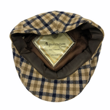 Load image into Gallery viewer, Aquascutum 100% Wool House Check Flat Cap - Small (S)