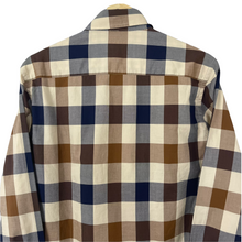 Load image into Gallery viewer, Aquascutum Block Check Long Sleeved Shirt - Small (S) PTP 20.25"