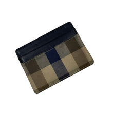 Load image into Gallery viewer, Aquascutum Classic Block Check Card Holder Wallet
