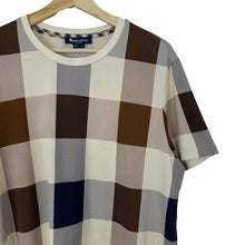 Load image into Gallery viewer, Aquascutum Block Check Short Sleeved T-Shirt - Large (L) PTP 21.25"