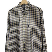 Load image into Gallery viewer, Aquascutum House Check Long Sleeved Shirt - Large (L) PTP 24"