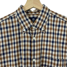 Load image into Gallery viewer, Aquascutum House Check Long Sleeved Shirt - Medium (M) PTP 21.5"