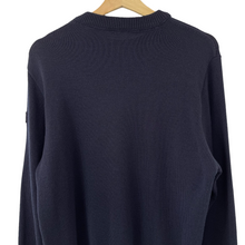 Load image into Gallery viewer, Paul and Shark Navy 100% Wool Crew Neck Sweater - Extra Large (XL) PTP 22"