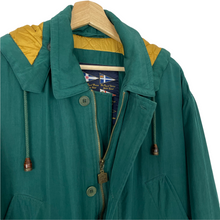 Load image into Gallery viewer, Vintage Paul and Shark Green Multi Pocket Silk Jacket - Large (L) PTP 27"