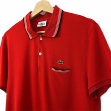 Load image into Gallery viewer, Lacoste Red Short Sleeved Polo - Medium (M) PTP 20.5"