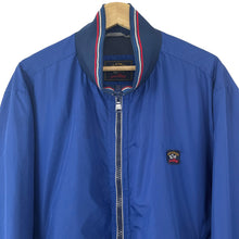 Load image into Gallery viewer, Paul and Shark Blue Zip Up Bomber Jacket - Double Extra Large (XXL) PTP 27.25"