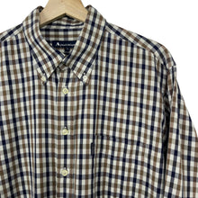 Load image into Gallery viewer, Aquascutum House Check Long Sleeved Shirt - Extra Large (XL) PTP 26"