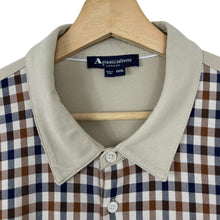 Load image into Gallery viewer, Aquascutum Beige / House Check Short Sleeved Polo - Triple Extra Large (XXXL) PTP 25.25"