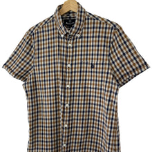 Load image into Gallery viewer, Aquascutum House Check Short Sleeved Shirt - Large (L) PTP 20.5"
