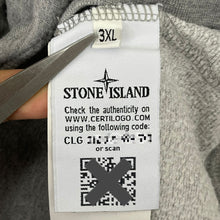 Load image into Gallery viewer, Stone Island Grey Crew Neck Logo Sweater - Triple Extra Large (XXXL) PTP 29.75"