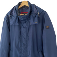 Load image into Gallery viewer, Paul and Shark Navy Hooded Jacket - Large (L) PTP 23"