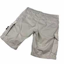 Load image into Gallery viewer, Stone Island White Bermuda Cargo Shorts - W 30"