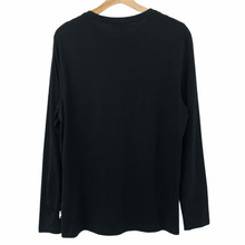 Load image into Gallery viewer, Aquascutum Black Long Sleeved T-Shirt - Medium (M) PTP 20.5"