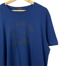 Load image into Gallery viewer, Paul and Shark Blue Short Sleeved Logo T-Shirt - Double Extra Large (XXL) PTP 23.25"