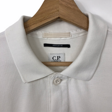Load image into Gallery viewer, C.P Company White Short Sleeved Polo - Extra Large (XL) PTP 23.5"