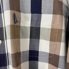 Load image into Gallery viewer, Aquascutum Block Check Long Sleeved Shirt - Large (L) PTP 24.75"