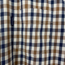 Load image into Gallery viewer, Aquascutum House Check Short Sleeved Shirt - Large (L) PTP 21"
